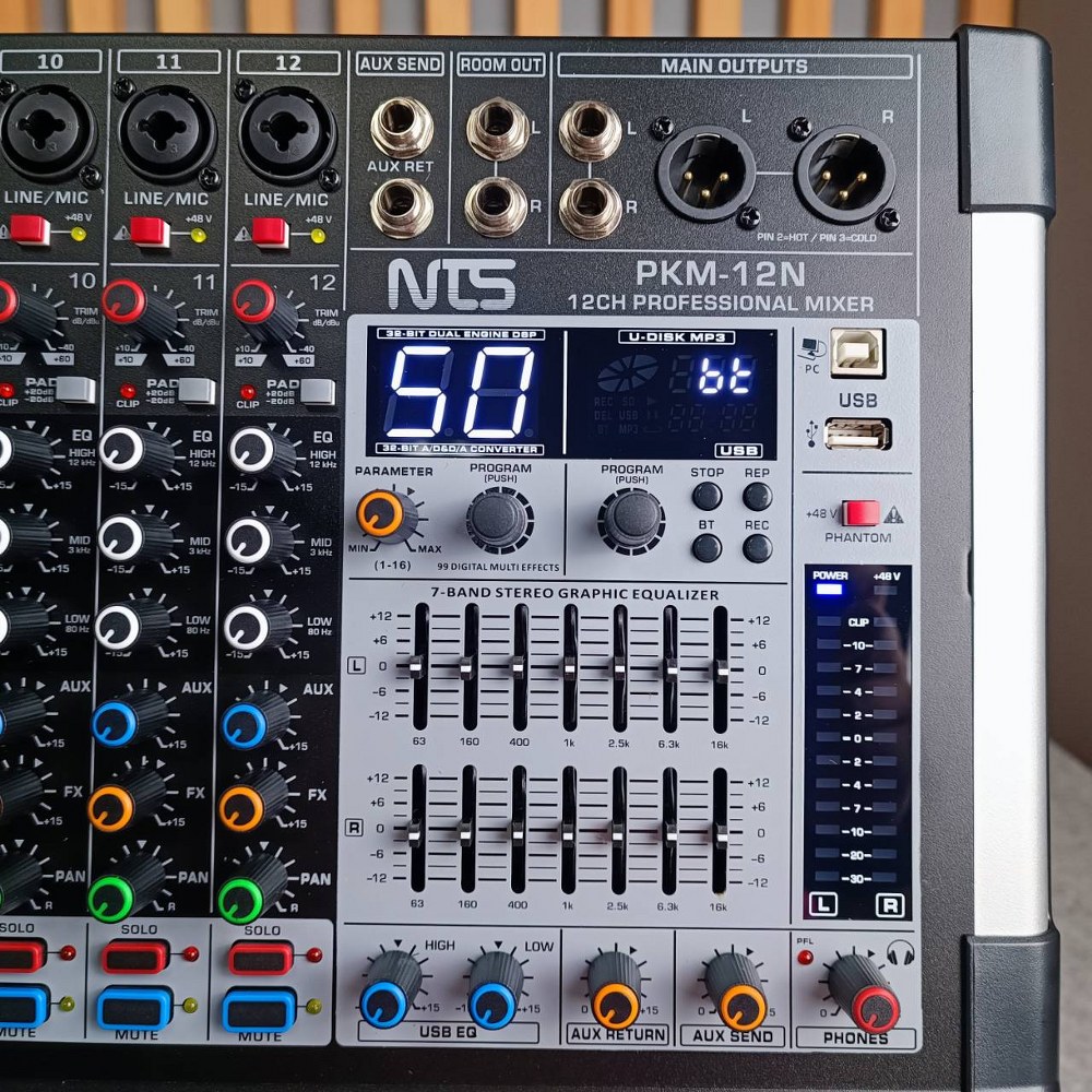 NTS PKM-12N POWERMIXER มิกเซอร์ POWER MIXER PKM12 PKM 12 N เพาเวอร์มิกซ์ เอไอ-ไพศาล