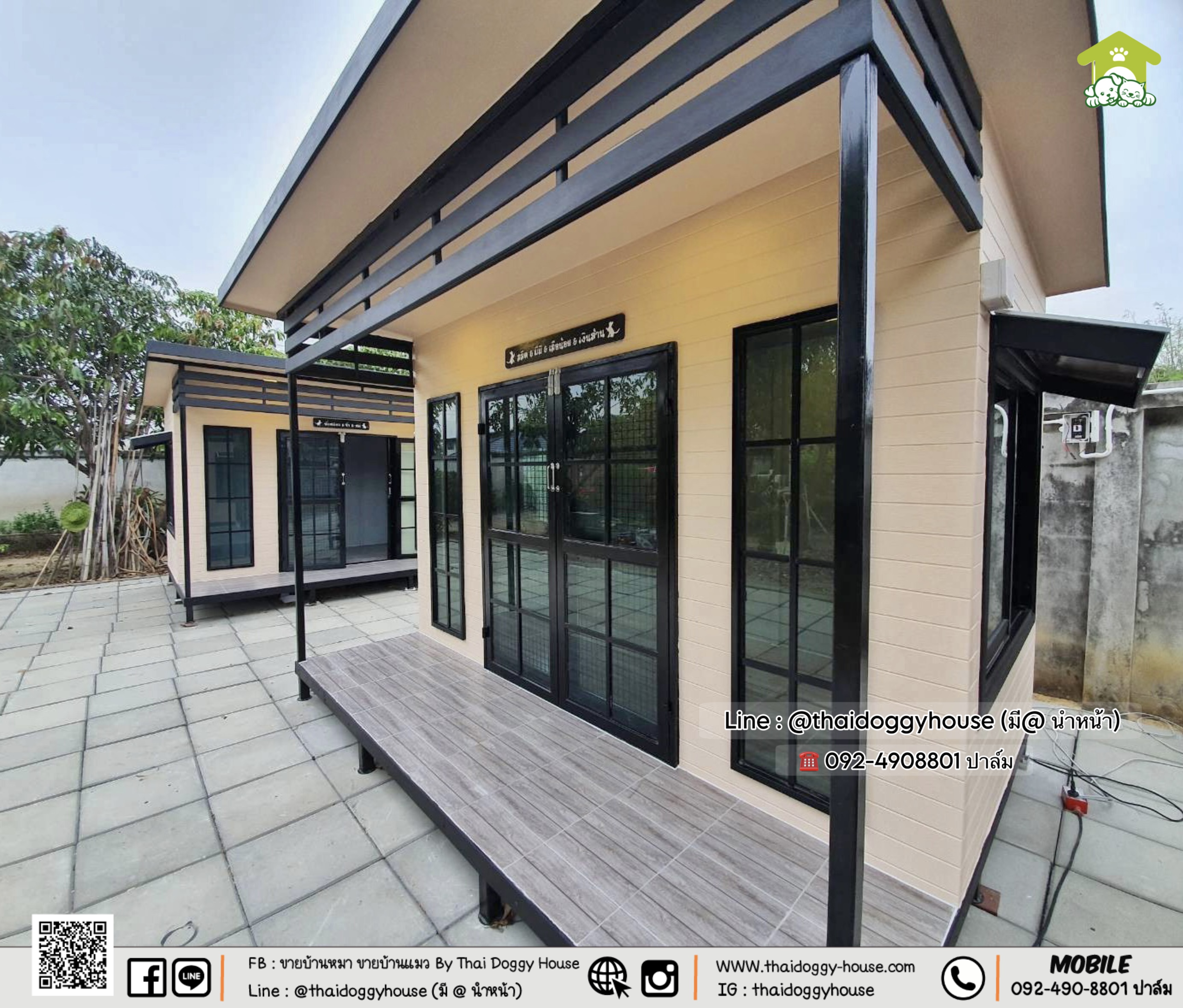 บ้านหมา บ้านแมว บ้านสัตว์เลี้ยง 𝐓𝐡𝐚𝐢 𝐝𝐨𝐠𝐠𝐲 𝐡𝐨𝐮𝐬𝐞 แบบบ้าน 𝐌𝐨𝐝𝐞𝐫𝐧 𝐒𝐭𝐲le