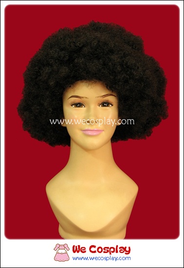 วิกผมอะโฟร วิกผมหยิกฟู สีดำ Black Afro Fancy Wig