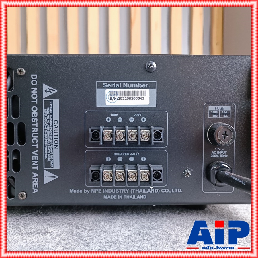 NPE LA-1000 AMP มีLINE เครื่องขยายเสียงใช้ไฟ AC/DC 24 V Line 70V-100V เพาเวอร์แอมป์ LA 1000 LA1000 เอไอ-ไพศาล