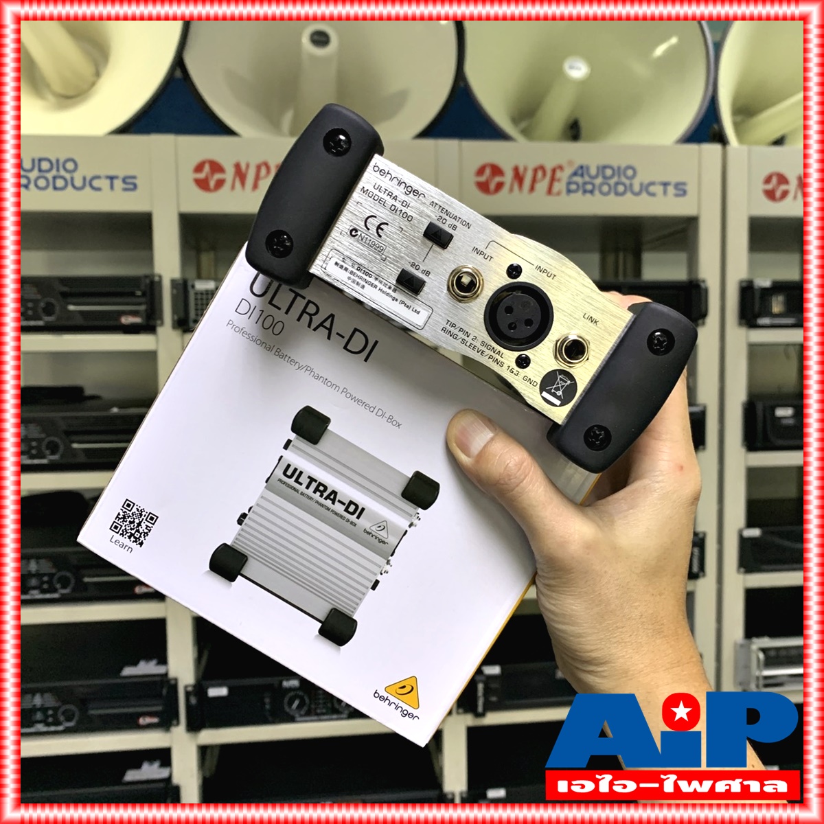 BEHRINGER DI-100 ULTRA DI-BOX กล่องป้องกันเสียงรบกวน กล่อง DI100 DI BOX di 100 +++