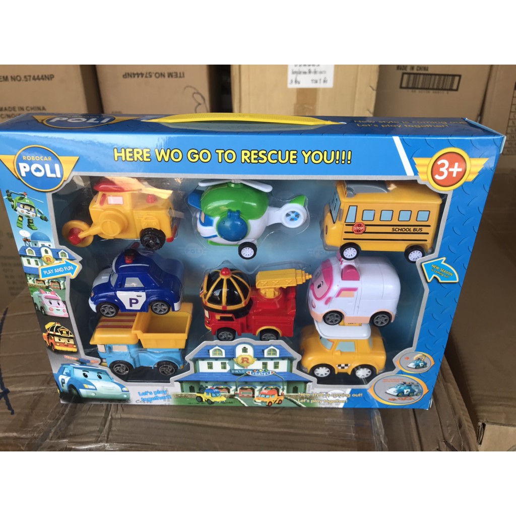 P8 ของเล่นเด็กรถ POLI เล่นมือ 8 คัน รถเล่นมือโพลี ปลีกกล่องละ