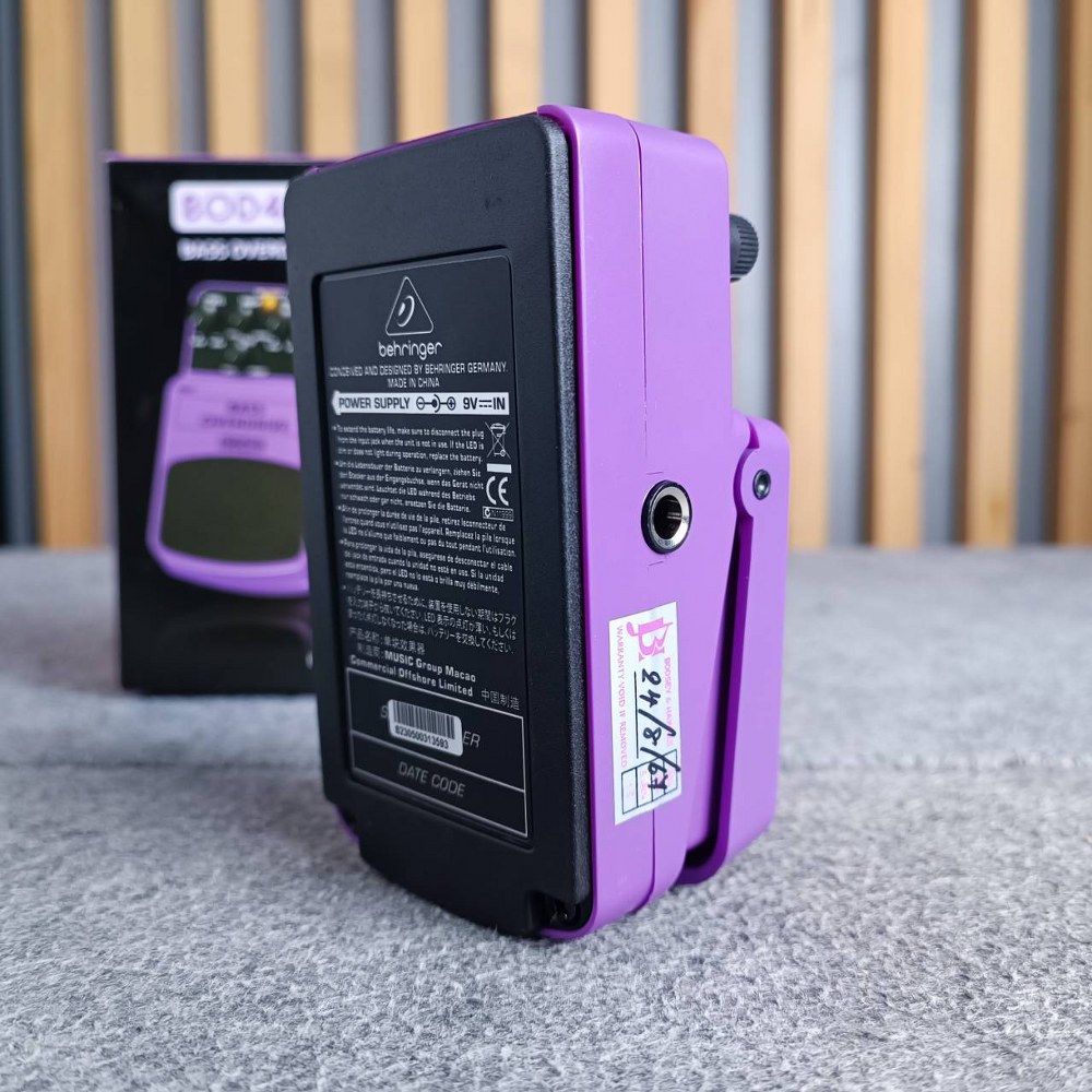 BEHRINGER BOD-400 เอฟเฟคกีต้าร์ BASS OVERDRIVE เอฟเฟ็คกีตาร์ที่ให้เสียงแบบBASS OVERDRIVE เบริงเจอร์ BOD 400 BOD400 เอไอ-ไพศาล
