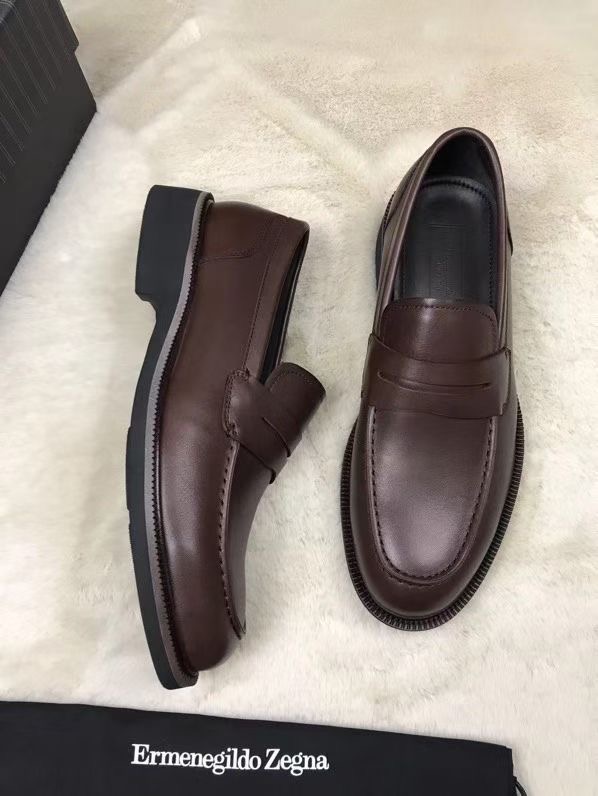 **do** รองเท้าหนัง Zegna Siena Flex Shoes ของผู้ชาย สินค้าใหม่ ของแท้