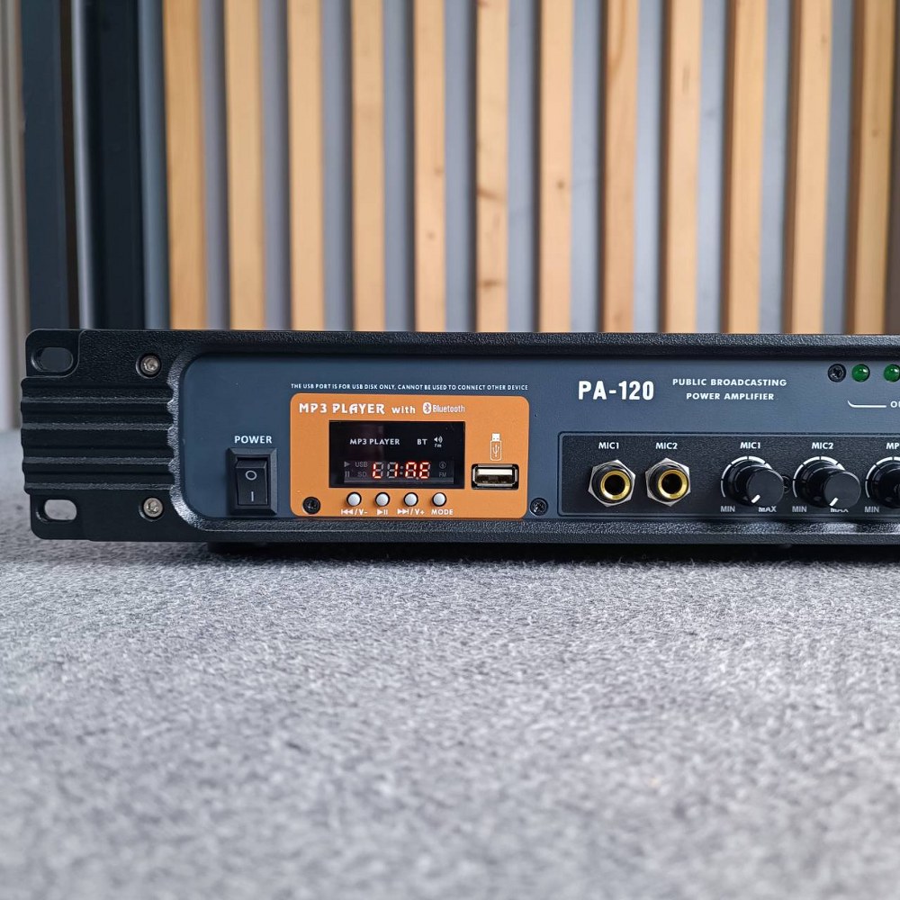 NTS PA-120 powermix line PA 120 PA120 บลูทูธ USB MP3 FM เพาเวอร์มิกเซอร์ มีLINE เอไอ-ไพศาล