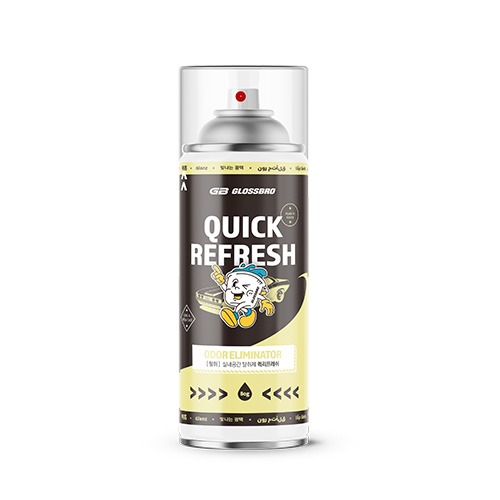 GLOSSBRO Quick Refresh, สเปรย์ดับกลิ่นฆ่าเชื้อภายในรถ 80g