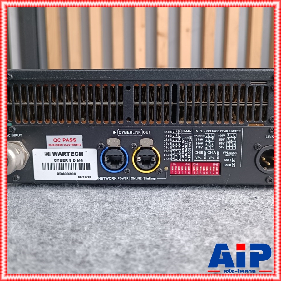 WARTECH CYBER-9D POWER เพาเวอร์แอมป์ แอมป์ขยาย เพาเวอร์แอมป์WARTECH เครื่องเสียง เครื่องขยายเสียง CYBER 9D เอไอ-ไพศาล
