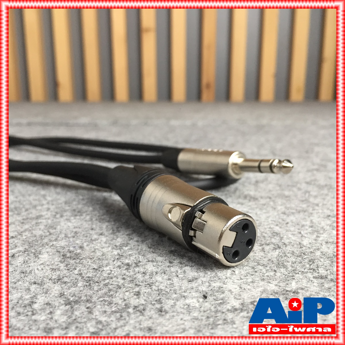 1เมตร LIDGE YM381B สาย XLR เมีย PHONE ST สายสัญญาณ สัญญาณ เสียง สายแจ็ค YM381 B YM-381 YM 381 B เอไอ-ไพศาล