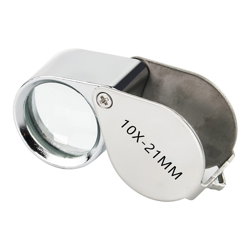 แว่นขยายส่องพระ เลนส์ขยาย 10×21mm เลนส์แก้วกล้องส่องพระ เหรียญ งานจิวเวลรี่ เพชรพลอย เลนส์ขยาย10× ชัดแจ๋ว ส่องง่ายสบายตา