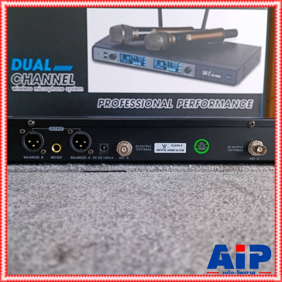 E3 ER-3000 ไมค์ลอยUHF ปรับความถี่ ไมค์ลอยถือไร้สาย ไมโครโฟนไร้สาย ย่าน UHF มีกล่องเก็บไมค์แถมมาในชุด ไมค์ลอยถือคู่ E3 รุ่น ER 3000 ER3000เอไอ-ไพศาล