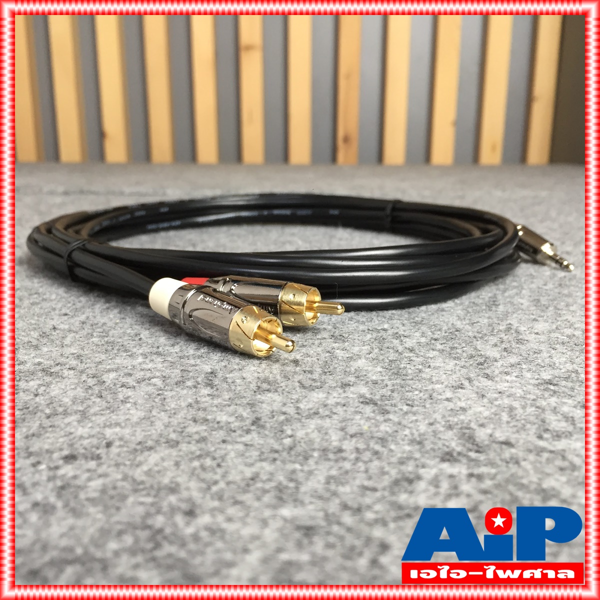 5เมตร AMPHENOL สายTR-ST-RCAx2 5M CA52-4549-WB-5 สายสัญญาณTR-STออกRCAx2 ยาว5เมตร สายแอมฟีนอล CA52-4549-WB-5 เอไอ-ไพศาล