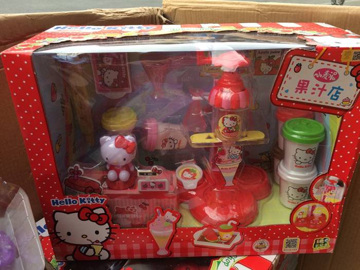 KT-8610 แป้งโดว์ทำไอติมคิตตี้ ของแท้ (มือ 1 กล่องไม่สวย)