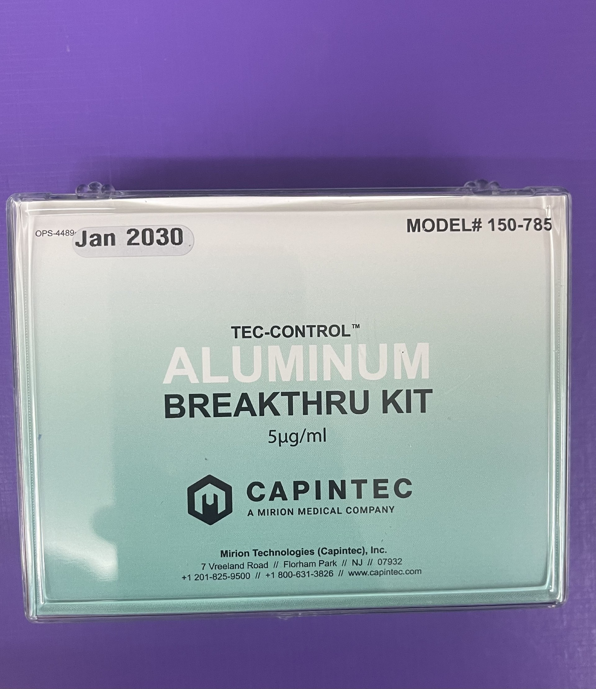 Aluminum Breakthru Kit Chromatography Kit, Biodex