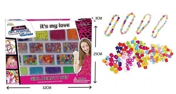 869-35 ของเล่นเด็กร้อยลูกปัดกล่อง