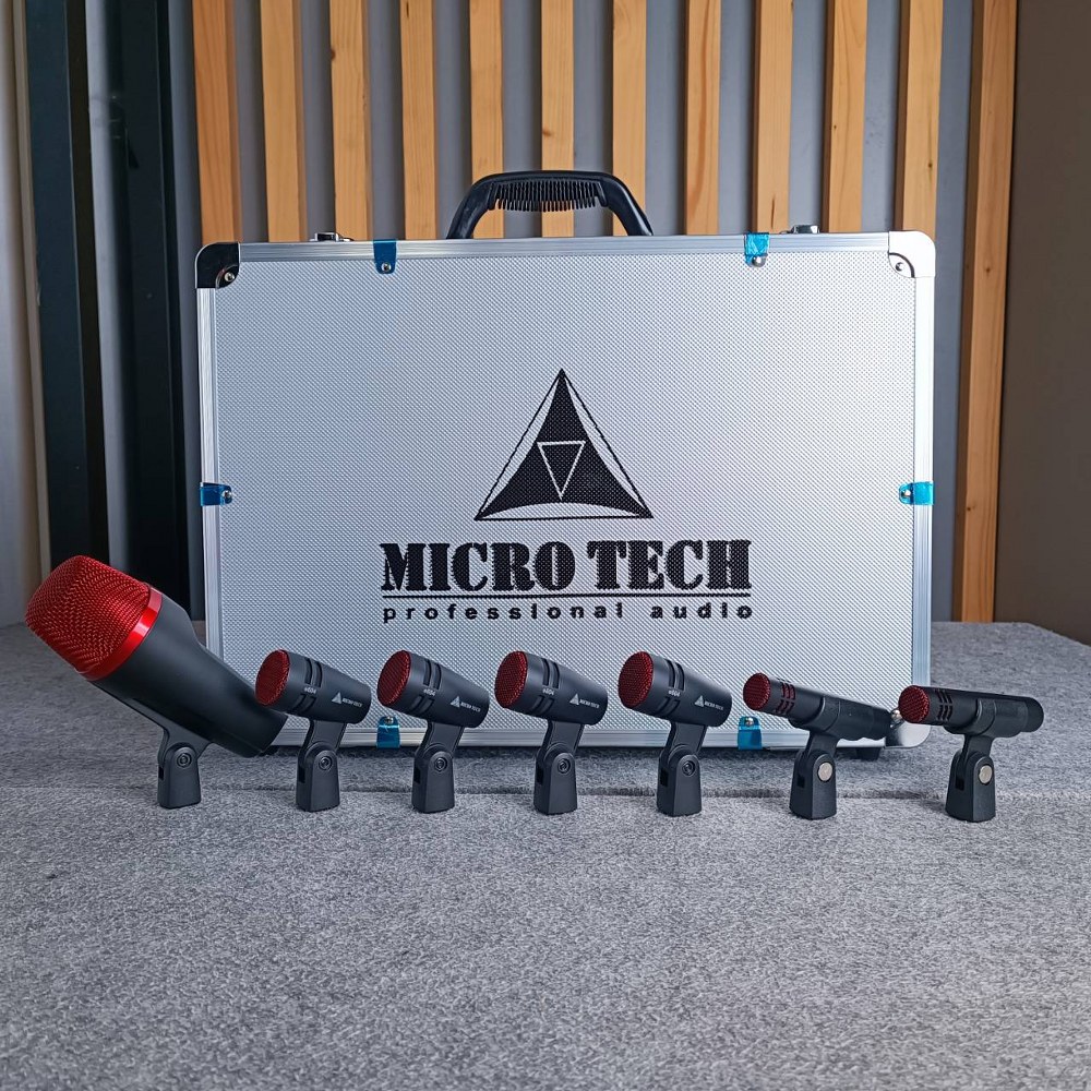 MICROTECH e600 ชุดไมค์กลอง e-600 e 600 ไมค์กลอง7ชิ้น ชุดไมค์สำหรับจ่อกลองชุด ชุดไมค์7ตัว ไมค์ชุด MIC Professional 7-Piece Drum Microphone เอไอ-ไพศาล