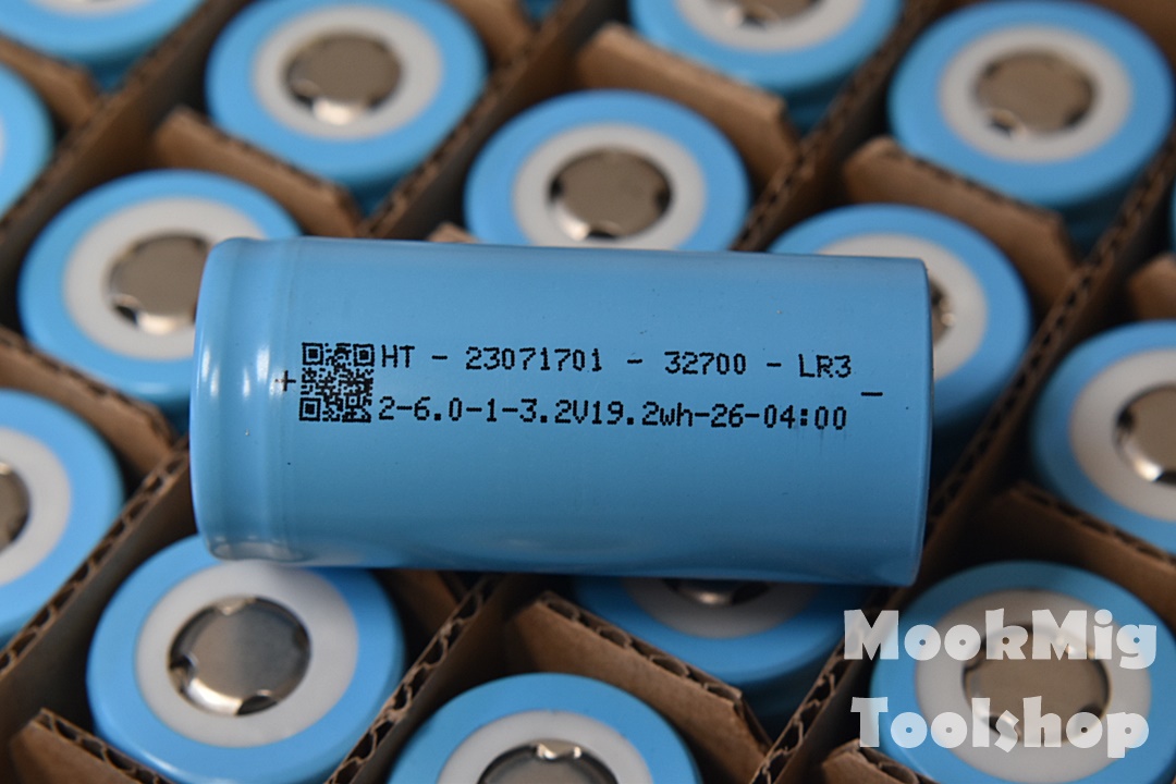 แบตฟอสเฟต 3.2V Lifepo4 32700 6Ah สีฟ้า (มีผลเทส) 3C แบต lithium phosphate เหมาะทำโคมไฟโซล่าเซล แหล่งพลังงานขนาดเล็ก
