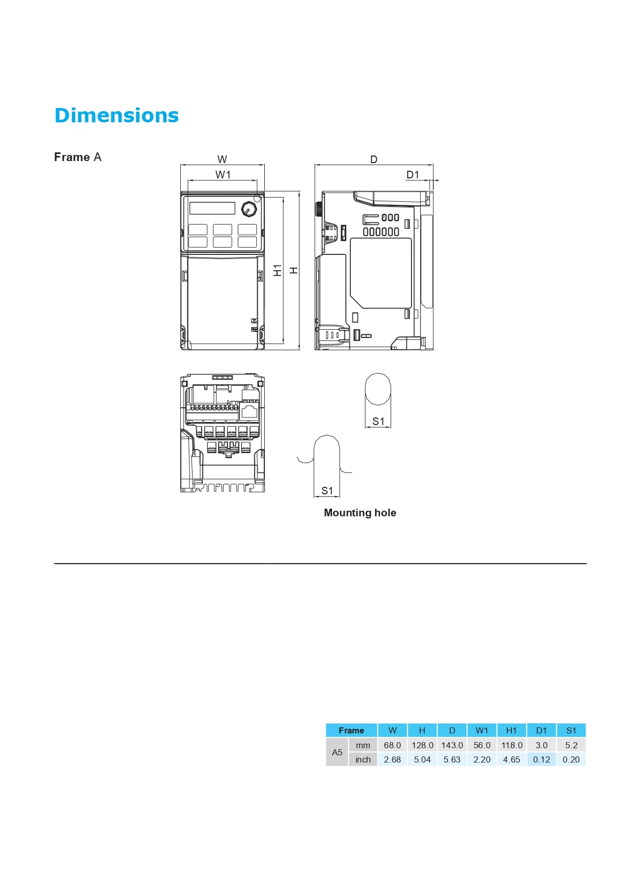 Inverter Delta 1HP 0.75KW 380V