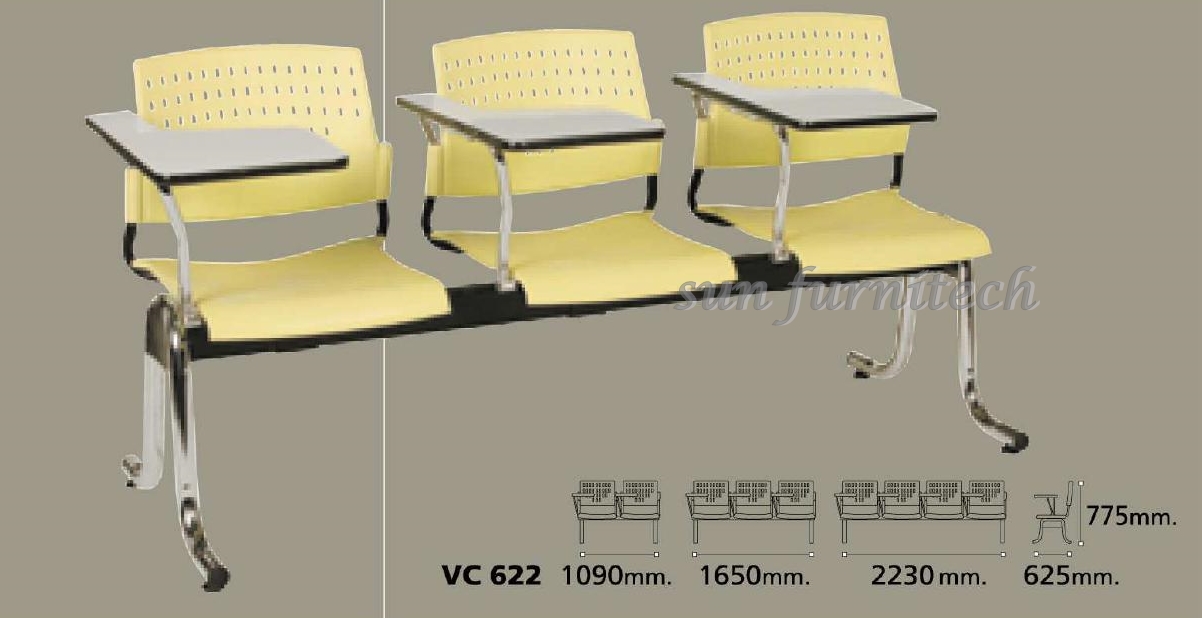 เก้าอี้แถวเลคเชอร์, เก้าอี้เลคเชอร์แถว 2 ที่นั่ง, เก้าอี้เลคเชอร์แถว 3 ที่นั่ง, เก้าอี้เลคเชอร์แถว 4 ที่นั่ง VC รุ่น VC-622