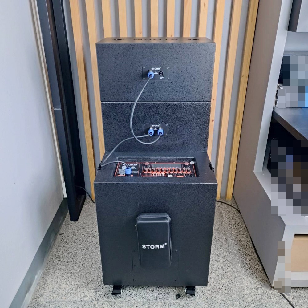 STORM RM-V6118 ชุดลำโพง ซับ15นิ้ว กลาง8นิ้วx2 พร้อมไมค์ลอย มีแบตในตัว ชาร์จแบตได้ Bluetooth MP3/USB RM V6118 RMV6118 เอไอ-ไพศาล