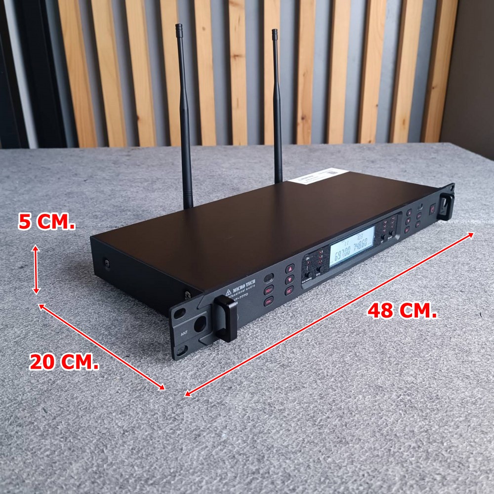 MICROTECH MT-777D V2 ไมค์ลอยมือถือคู่UHF ไมโครโฟนแบบไร้สายใช้ย่านความถี่ UHF มีDSP ในตัว MT 777 D II MT777D V2 เอไอ-ไพศาล