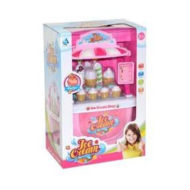 CF8618 ของเล่นเด็กรถเข็นไอติม ร้านไอศครีมรถเข็น กล่องใหญ่