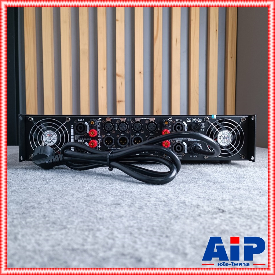 *มีจอ* PROEUROTECH XQ-4800Q *รุ่นใหม่มีจอ* POWERAMP4CH โปรยูโรเทค แอมป์ขยาย 4 ช่อง 800 วัตต์ XQ 4800 Q XQ4800Q เอไอ-ไพศาล