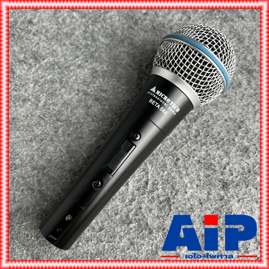 MICROTECH BETA-58A ไมโครโฟน BETA58 ไมค์โครโฟน MICRO TECH ไมโครเทค ไมค์สาย ไมค์ร้องเพลง ไมค์คาราโอเกะ BETA 58 a BETA58A