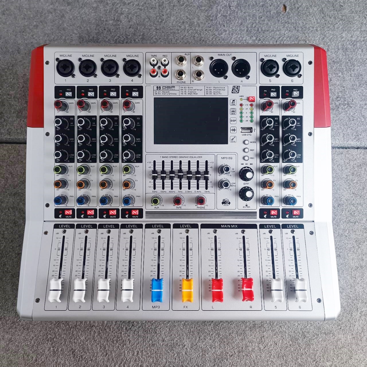 MYNPE VR-6PRO POWER MIXER เพาเวอร์มิกเซอร์ 6 แชลแนล 250 วัตต์ + 250 วัตต์ VR6PRO VR 6PRO เอไอ-ไพศาล