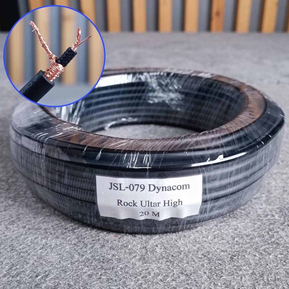 ขด20เมตร DYNACOM JSL-079 สายชีลด์กีต้าร์ ขด20เมตร สายสัญญาณกีต้าร์ JSL079 JSL 079 สายกีต้าร์ เอไอ-ไพศาล