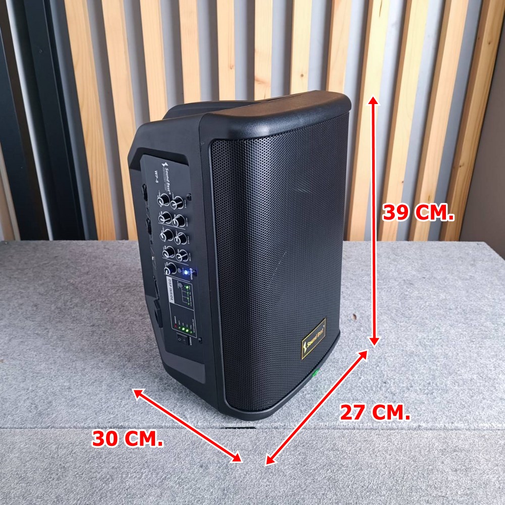 SOUNDBEST WP-8 ลำโพง 8นิ้ว พร้อม ไมค์ลอย 1ตัว ลำโพงพกพา 8 นิ้ว แอมป์ในตัว 500 วัตต์ SOUND BEST WP8 WP8 เอไอ-ไพศาล