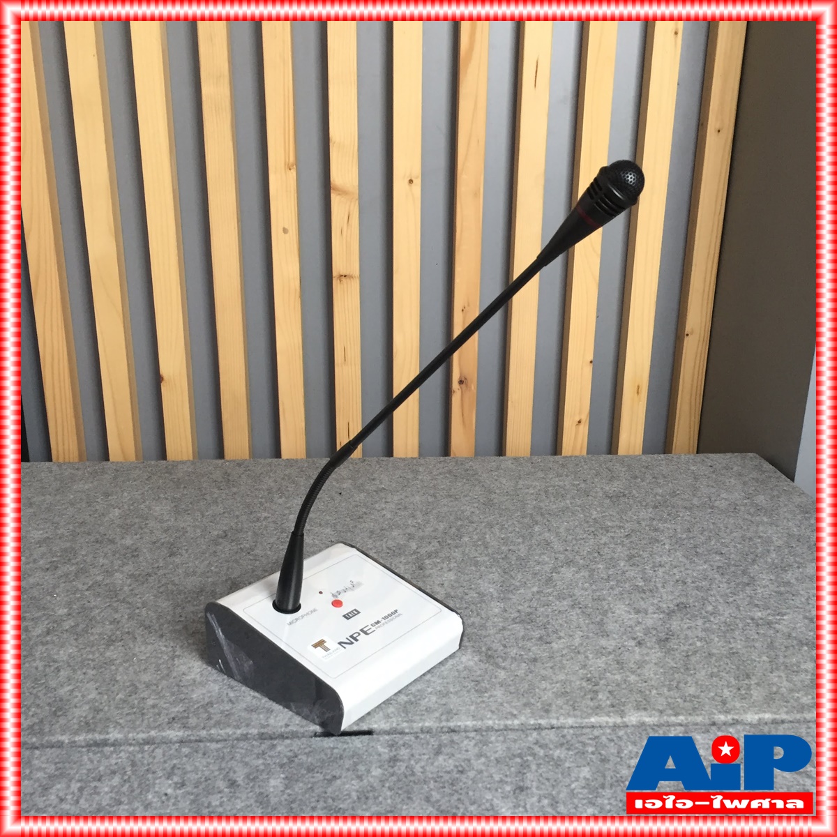 NPE CM1000P ไมค์ตั้งโต๊ะ มีเสียงดนตรี CM 1000 P ไมค์ประกาศ cm-1000P ไมค์ประชาสัมพันธ์ CM-1000 P ไมค์คออ่อน