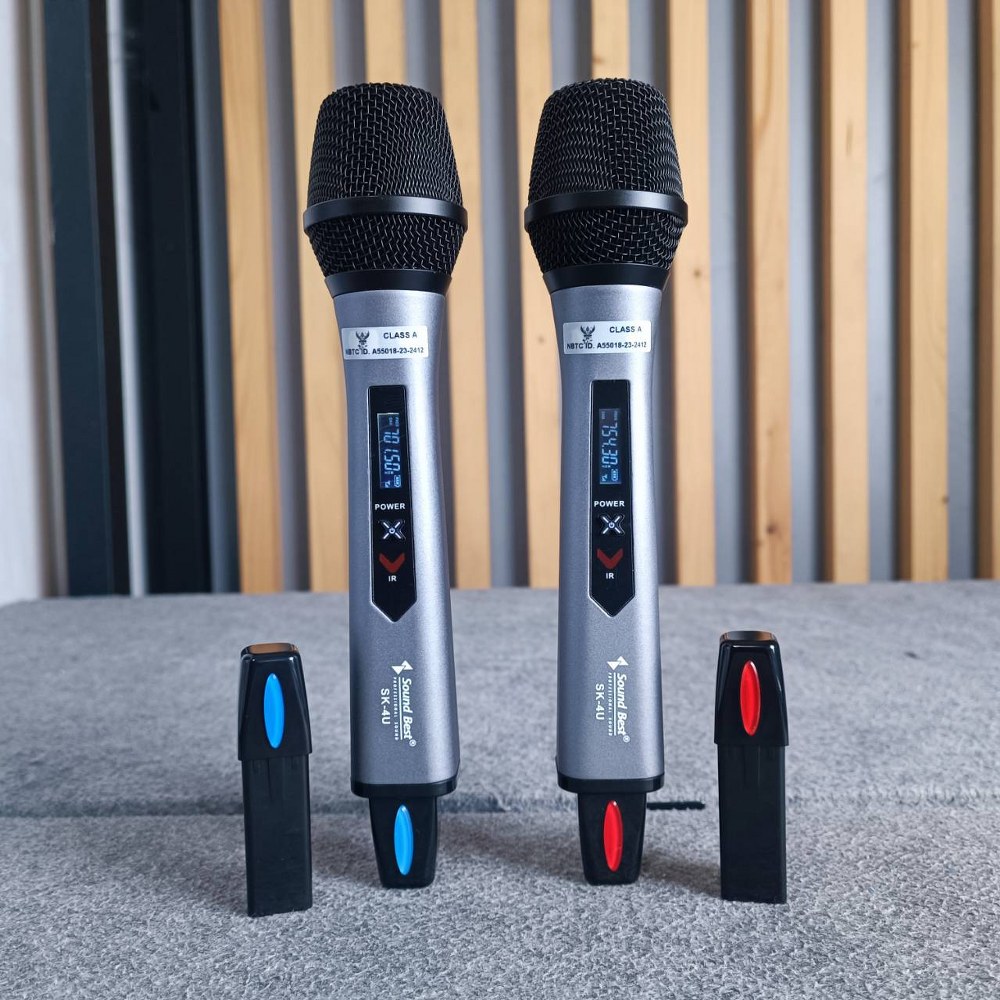 SOUNDBEST SK-4U ไมค์ลอยคู่ UHF ไมค์ลอยแบบถือ ไมโครโฟน ไมค์ลอย ไมค์ไร้สาย SK 4U SK4U เอไอ-ไพศาล