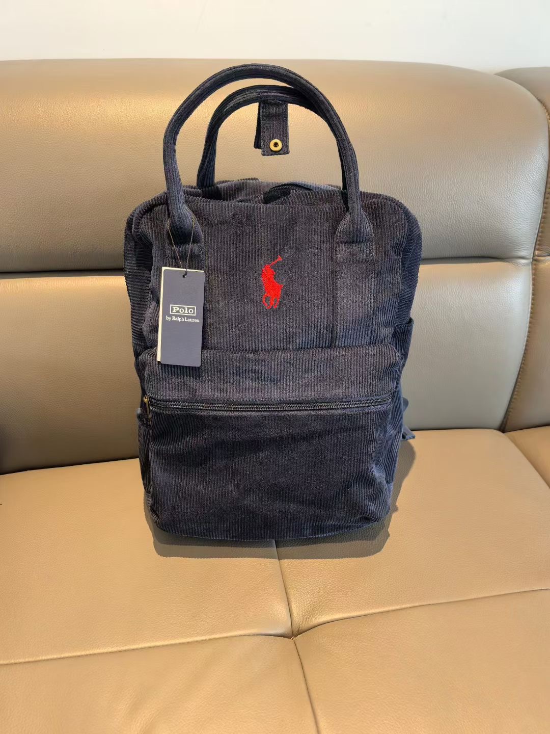 **do** กระเป๋าเป้ผ้าลูกฝูก Polo Ralph Lauren Backpack ใส่ IPad ใส่คอมได้ สินค้าใหม่ ของแท้