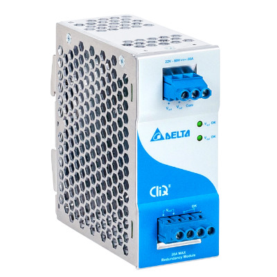 CliQ II Redundancy Modules, Rated Output Current 20A, Input Voltage Range 22-60 Vdc, Voltage Drop 0.65 Typ.