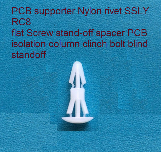 RC 5 RC 8 RC 10 Nylon plastic fixed Snap-In rivet screw Spacer Standoff PCB circuit board เสารอง