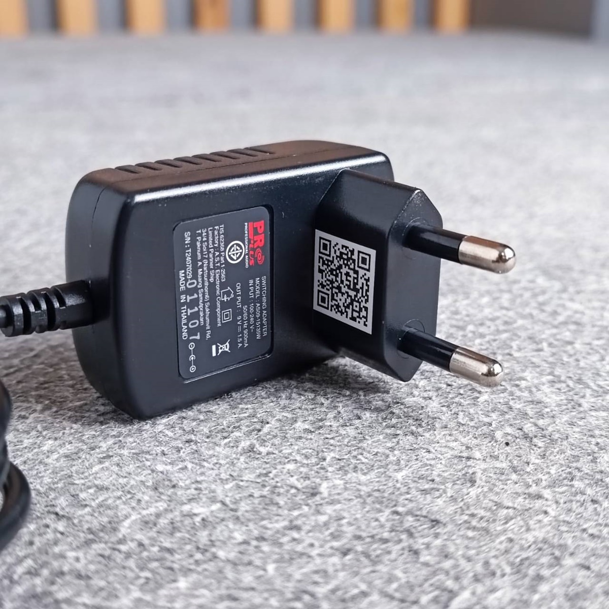 ของแท้ อะแดปเตอร์ PROPLUS ใช้กับ MPJ / XA 9V 1.5A ADAPTOR สายชาร์จ ตู้ลำโพง PRO PLUS เอไอ-ไพศาล