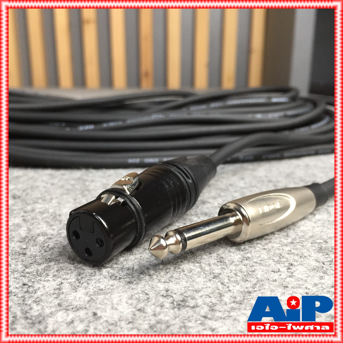 20เมตร LIDGE YM-379B สายXLR เมีย- PHONE ผู้ YM379B สาย20เมตร สายXLR หัวท้าย YM 379 B สาย XLR เมีย - โฟนผู้ 20M สายไมค์20เมตร