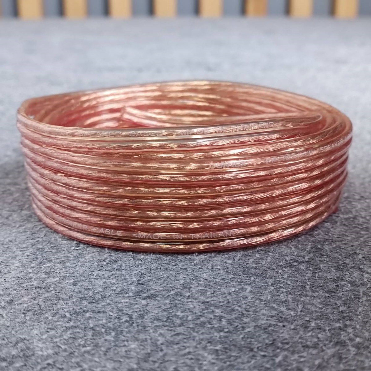 ขด5เมตร CONNEX SP-18AWG 2x1 mm สายลำโพงใส สายลำโพง 18awg สายต่อลำโพง ผลิตใน ประเทศไทย เอไอ-ไพศาล