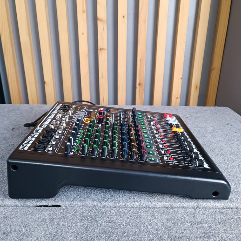 MICROTECH HK-08 MIXER แถมฟรี ปีกยึดRACK ไมโครเทค USB บลูทูธ MP3 มิกเซอร์อนาล็อก 8 ช่อง เอฟเฟคแท้ HK 08 HK08 เอไอ-ไพศาล