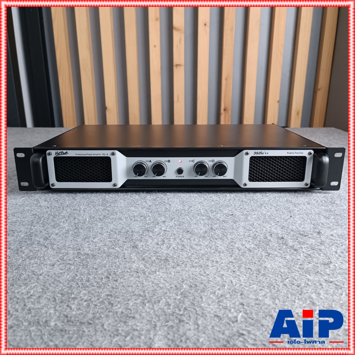 HOTROCK P2-4 poweramp 1U (มาแทนD-3535) 1.5U AV-2244C เพาเวอร์แอมป์ 4 CH ขนาด 1.5 ยู รุ่นใหม่ 350x4 วัตต์ ฮอทร็อค HOTROCK P2 4 poweramp 1U (มาแทนD3535) เอไอ-ไพศาล