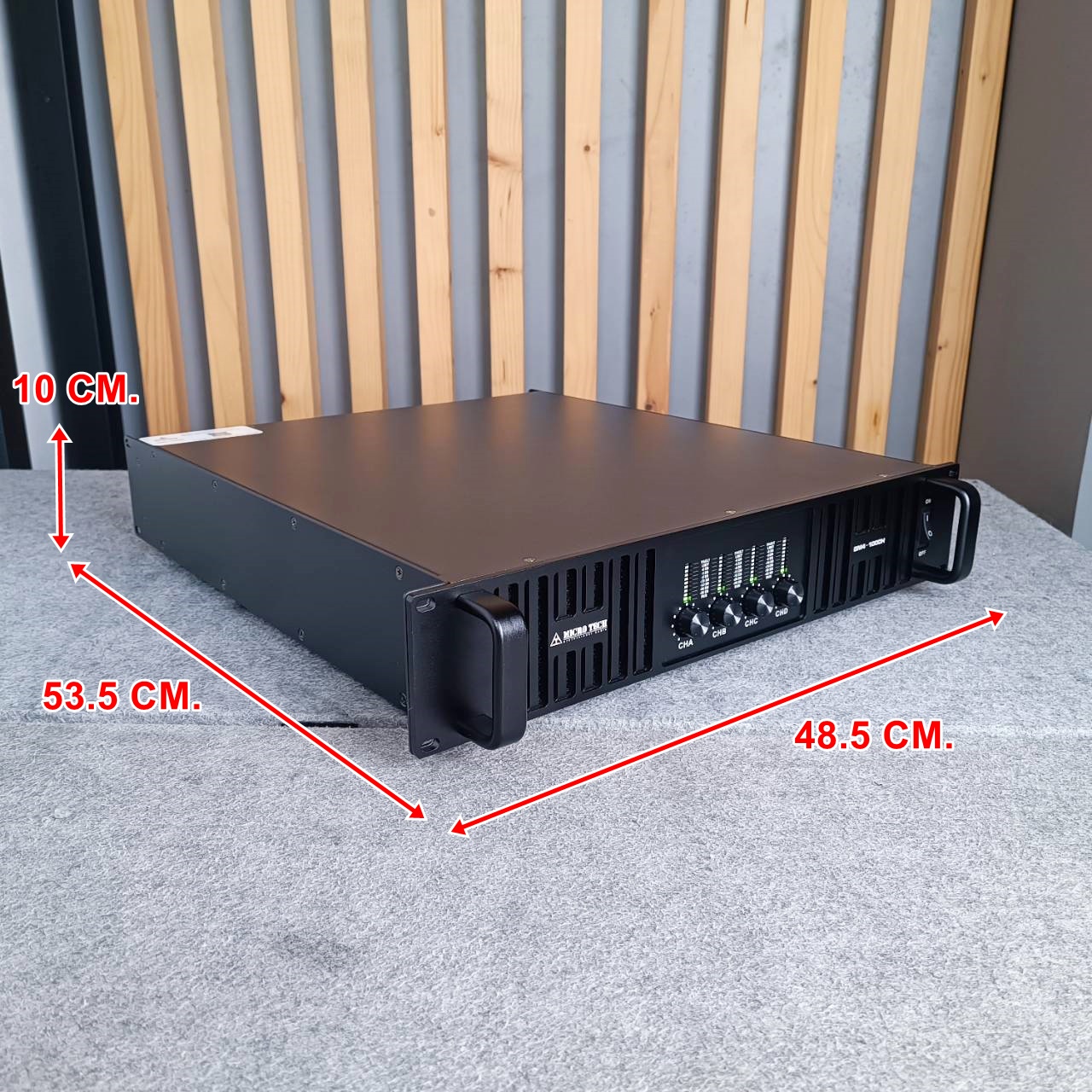 MICROTECH GM4-1000H POWERAMP 4CH เพาเวอร์ แอมป์ ไมโคร เทค เครื่องขยาย ...