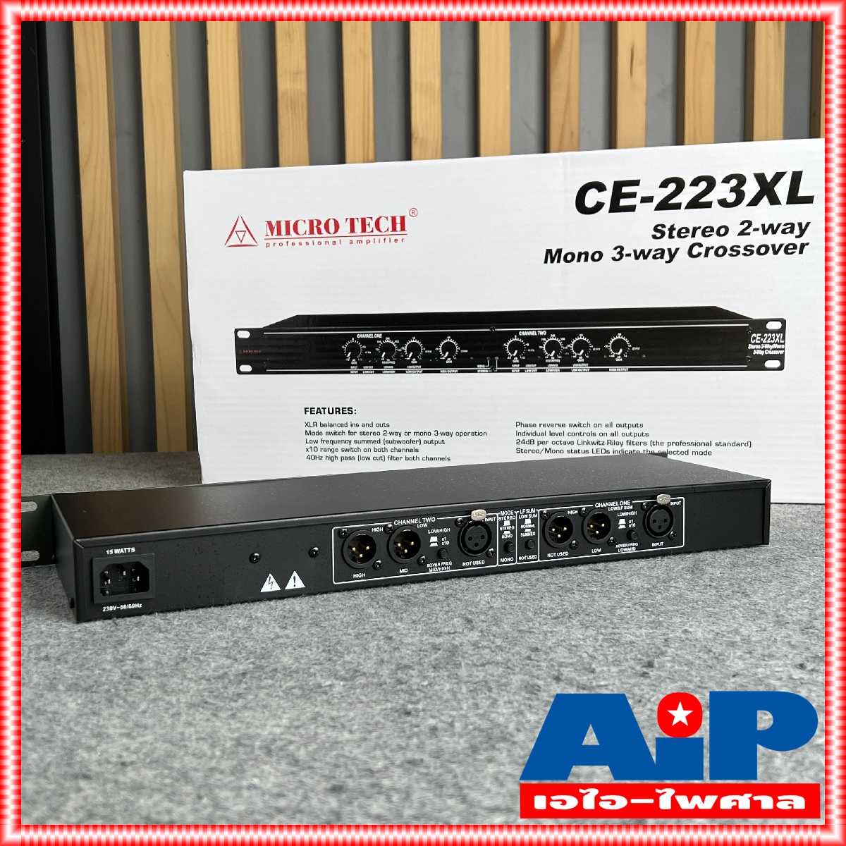MICROTECH CE-223XL crossover MICRO TECH CE223XL ครอสโอเวอร์ CE 223 XL CE223 CE-223 ครอส3ทาง ครอส 2ทาง ครอสตัดเสียง ไมโครเทค เอไอ-ไพศาล