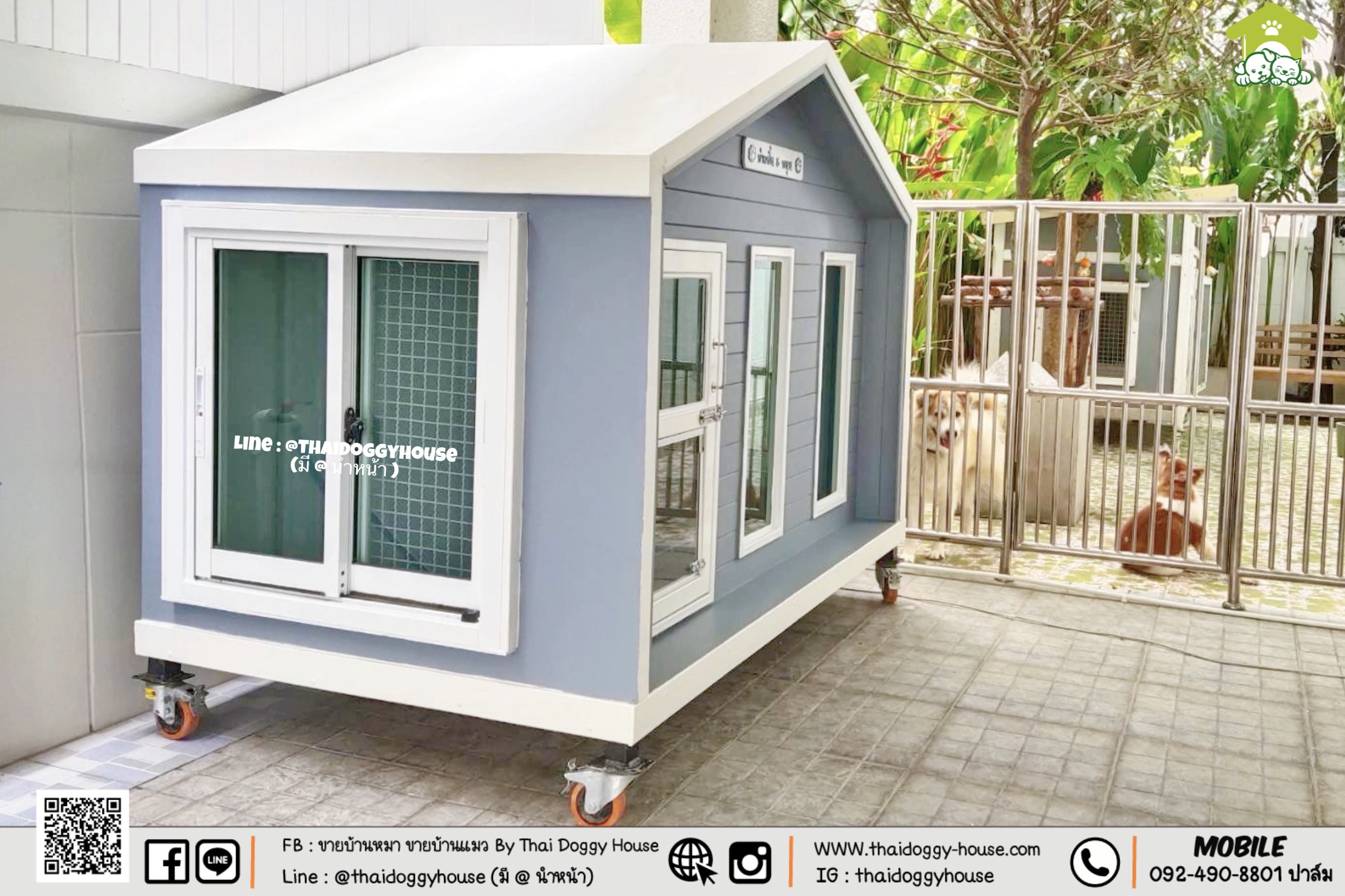 🏠 𝐍𝐎𝐑𝐃𝐈𝐂 𝐒𝐓𝐘𝐋𝐄 บ้านหมา บ้านแมว สไตล์นอร์ดิก แบบกระจก เอกลักษณ์ในเรื่องของความอบอุ่น เรียบง่าย หลังคาทรงจั่วเป็นจุดเด่น