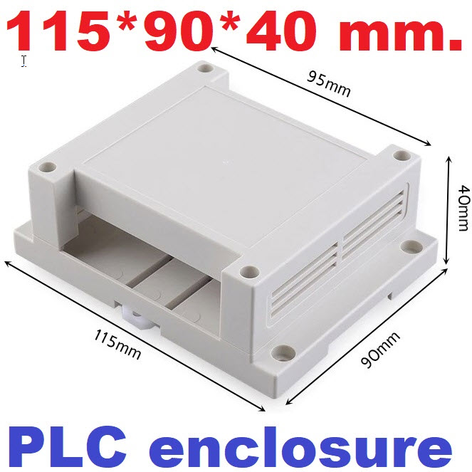 PLC ขนาด 115*90*40 mm. สีขาว plastic box enclosure