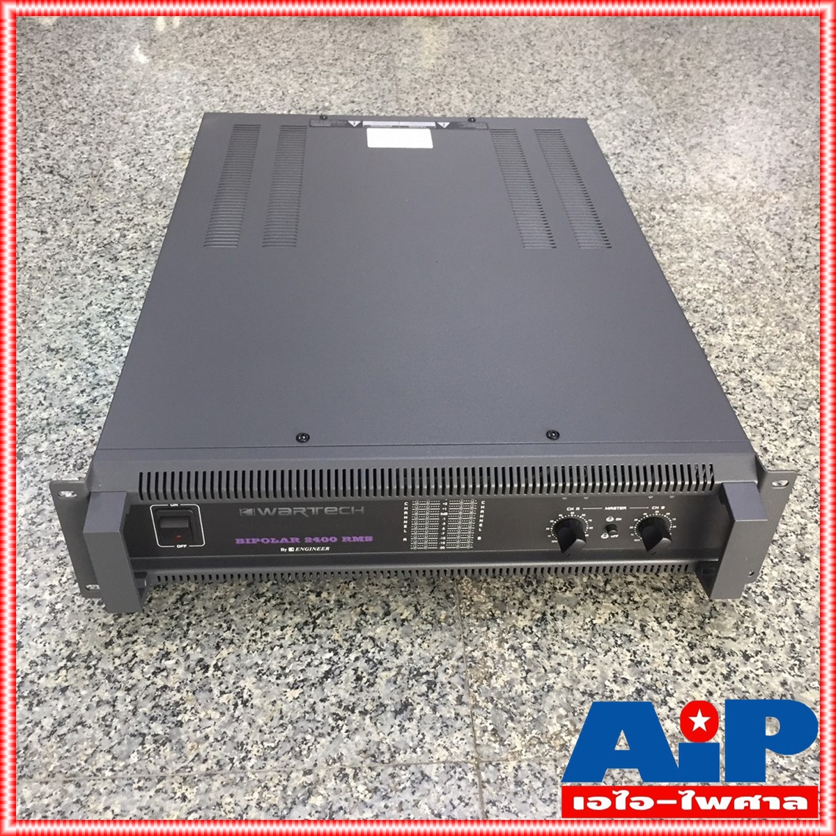 WARTECH 2400RMS POWER 42kg เครื่องขยายเสียง Power Amplifier WARTECH Bipolar 2400 RMS เพาเวอร์แอมป์ เอไอ-ไพศาล