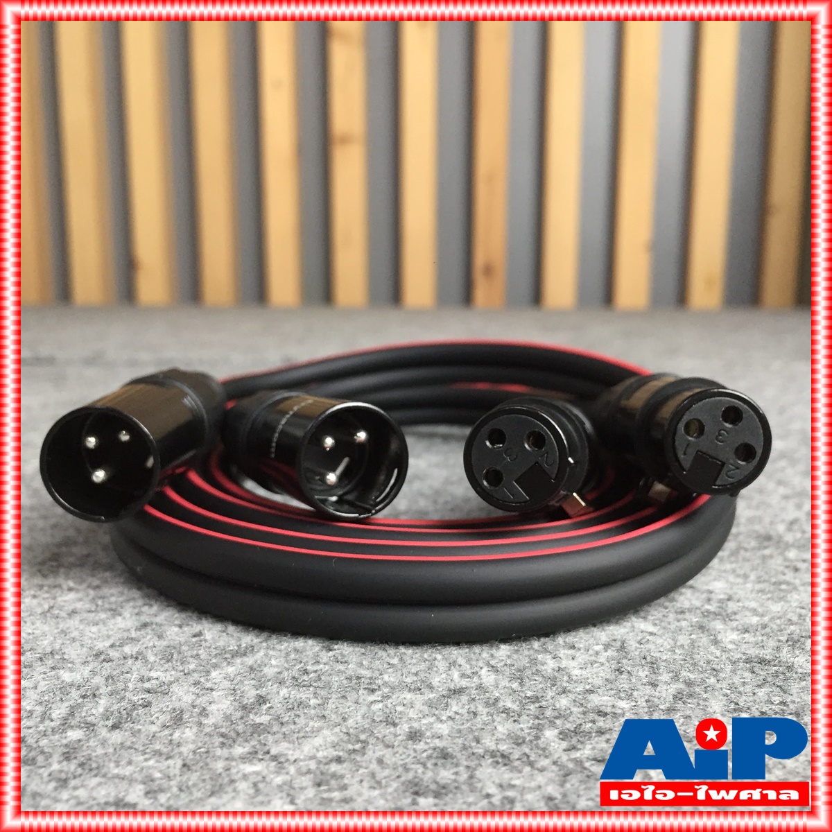 2เมตร DYNACOM สายP.CANNON-J.CANNONข้างละ2หัว 2M J2049-6 สายดำ สายสัญญาณเสียง XLR Male To XLR Female (ผู้เมีย) Mic Cable ยาว 2 เมตร XLR-XLR ผู้เมียคู่ XLRจะมีสีเงินและสีดำขึ้นกับล็อตการผลิต