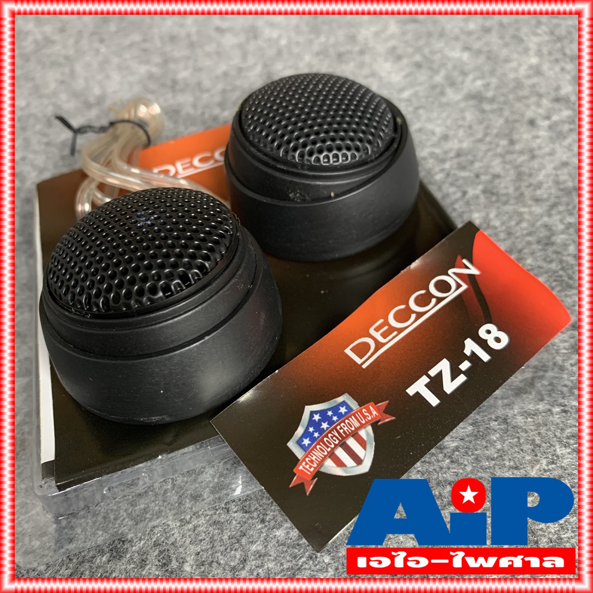 DECCON TZ-18 ลำโพงเเหลมรถ ลำโพงทวิตเตอร์ ลำโพง เสียงแหลม เดคคอน Tweeter ติดรถยนต์ TZ 18 TZ18 เสียงแหลมรถยนต์