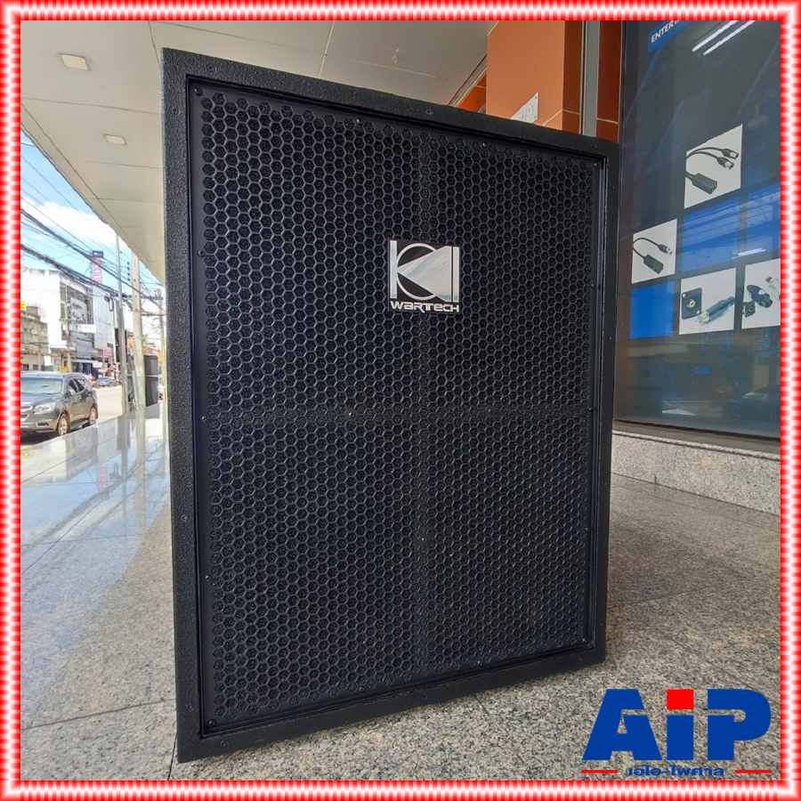 WARTECH WT-181 ตู้ลำโพงซับ18" ดอกIMPACT ตู้ลำโพงซับพร้อมดอก 18 นิ้ว ขอบตู้เหล็กผ่นสีระเบิดกันน้ำ วาร์เท็ค WT 181 WT181 เอไอ-ไพศาล