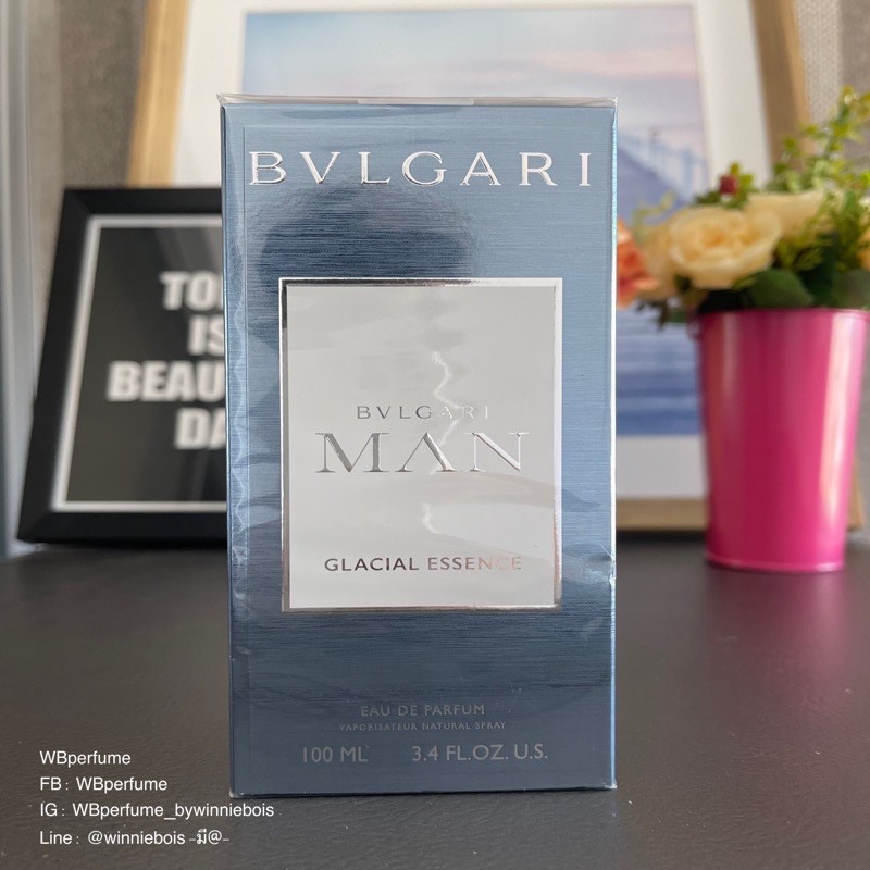 น้ำหอมแท้100% BVLGARI Man Glacial Essence Eau De Parfum 100 มล.