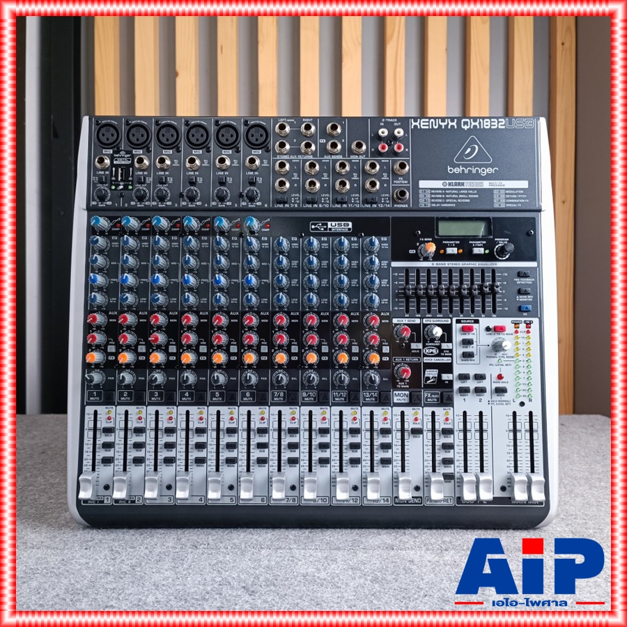 BEHRINGER QX-1832USB mixer MIX QX1832USB QX 1832USB เครื่องเสียง เครื่องปรับแต่งเสียง QX-1832 มิกเซอร์ มิกซ์ QX 1832 USB เอไอ-ไพศาล +++